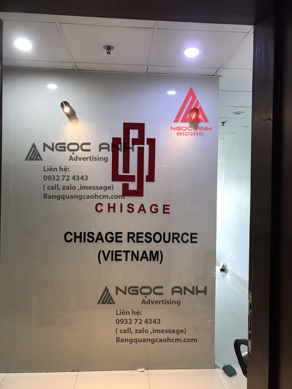 Công trình thi công logo chữ nổi