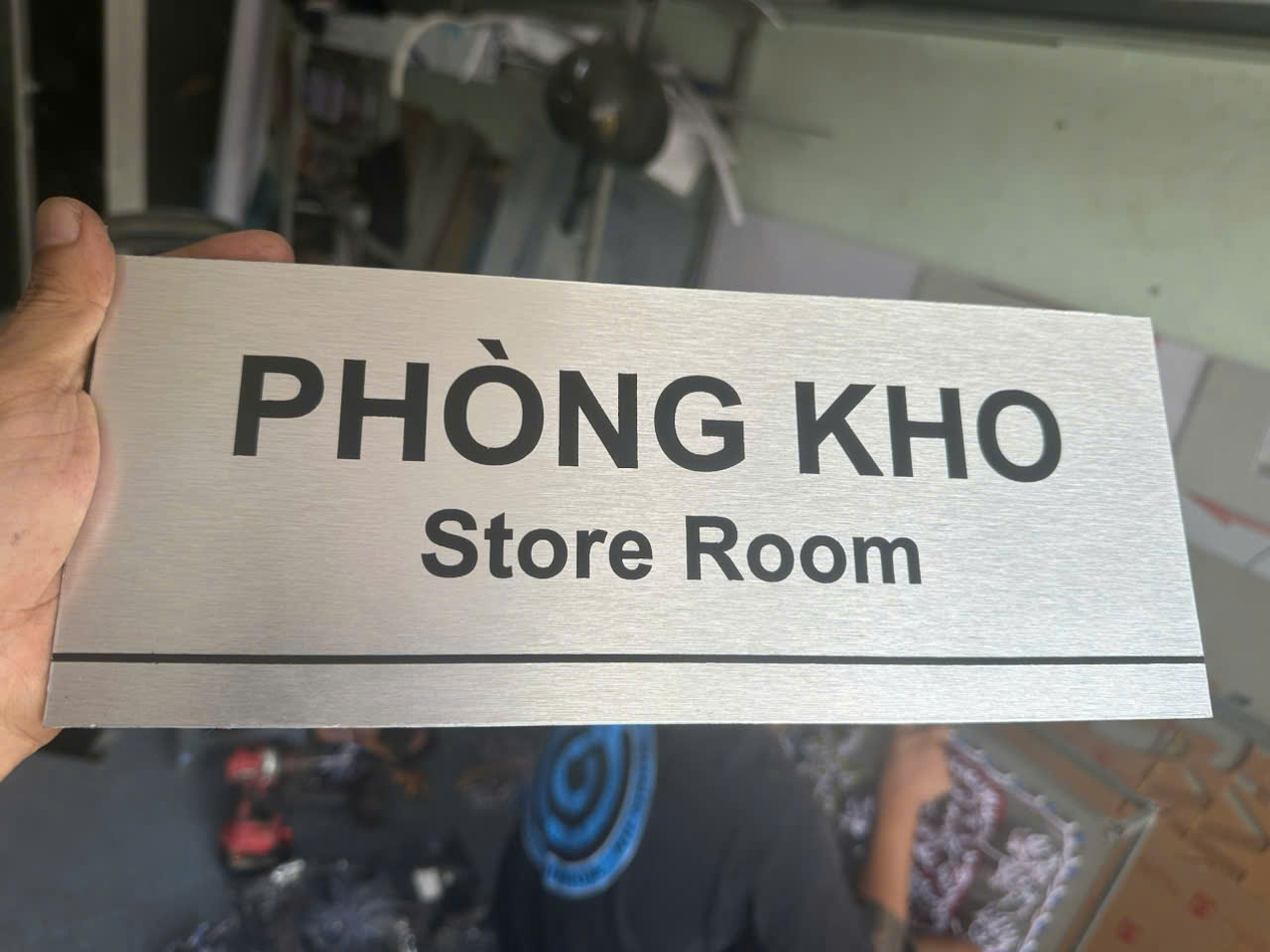 Bảng tên phòng ban chất liệu alu